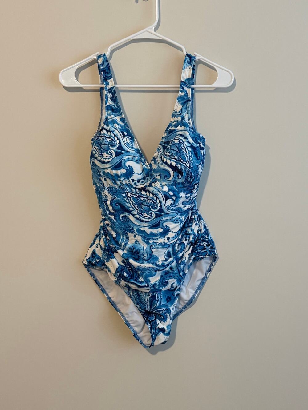 Lauren Ralph Lauren Bandana Paisley One Piece Swimsuit Size 12